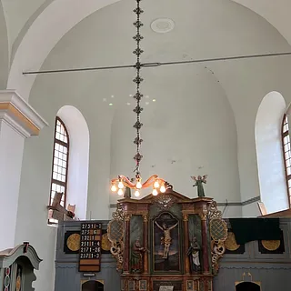 Der Chorraum, nachdem die Orgel im Oktober 26 abgetragen wurde