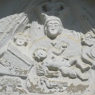 Relief über dem Westportal