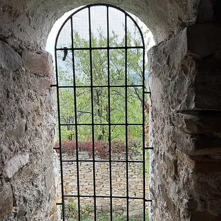 Blick aus dem Balgraum ins Freie