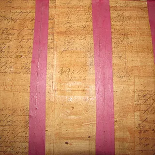 Papier auf Unterseite der Windlade